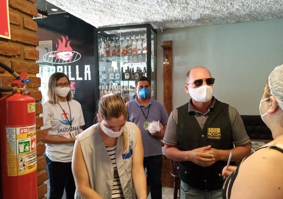 Prefeitura de Arapiraca realiza ação educativa em restaurantes, lanchonetes e bares