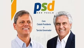 Convite do PSD sugere aliança entre Tarcísio e Caiado em convenção estadual