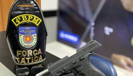 Homem é preso com pistola em ação conjunta da PM no Flexal, em Maceió