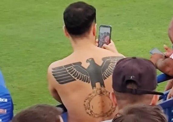 Clube da Série D promete banir torcedor com tatuagem nazista