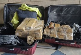 PF prende mulher com 22kg de maconha no Aeroporto Zumbi dos Palmares