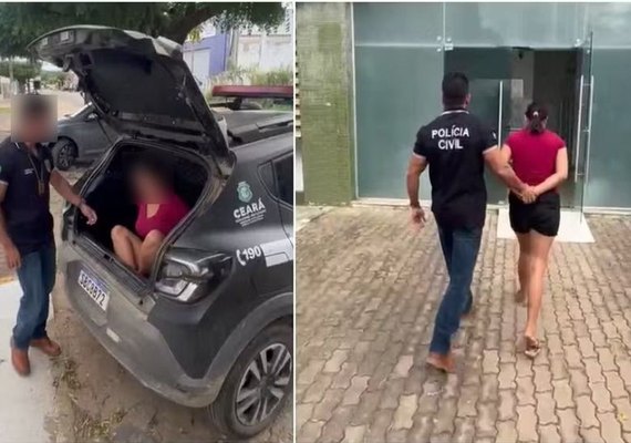 Mulher presa pela PC no Ceará após vídeo íntimo com adolescente