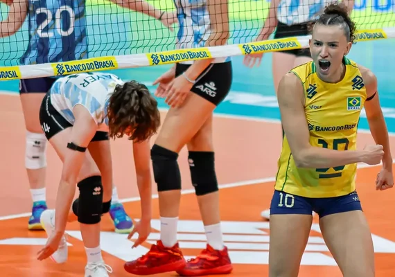 Brasil bate Argentina no vôlei e garante vaga nas Olimpíadas de 2028