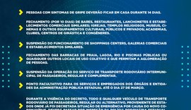 Medidas preventivas adotadas pelo Governo de Alagoas devem ser cumpridas