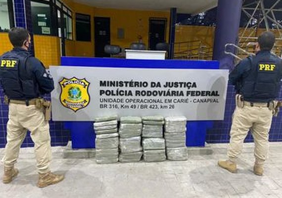 PRF apreende 50kg de maconha no sertão