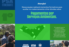 IMA realiza PSA itinerante em municípios do litoral ao sertão