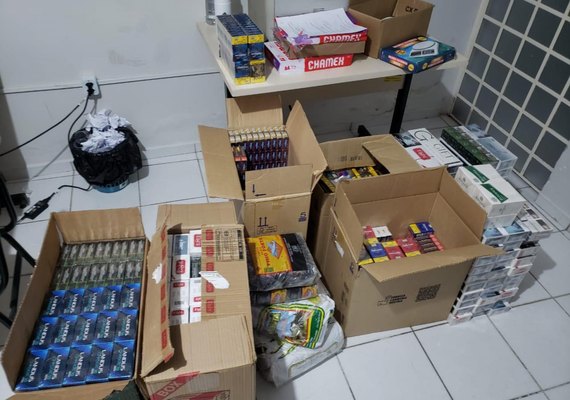 Polícia apreende armas de fogo e produtos sem notas fiscais no interior de Alagoas