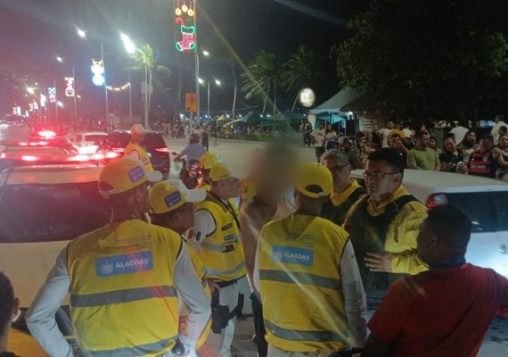 Motorista é preso por suspeita de embriaguez após acidente na orla de Maceió