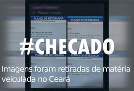 Imagens com datas para reabertura do comércio não são de AL