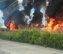 Trecho da BR-101 segue interditado após explosão de caminhão-tanque em Alagoas