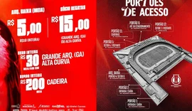 Ingressos para o jogo entre CRB e Atlético-GO, seguem à venda