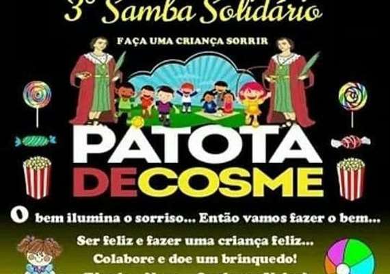 Projeto usa samba para arrecadar brinquedos para crianças carentes de Maceió