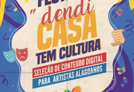 Secult anuncia edital para artistas alagoanos durante o isolamento