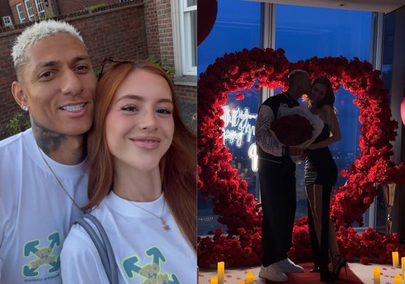 Richarlison fecha restaurante do 1º encontro para pedir Amanda em casamento