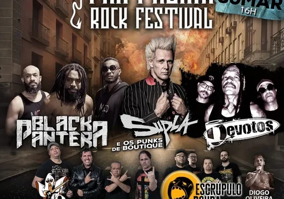 SUPLA, Black Pantera e Devotos estão no Fantasma Rock Festival, neste sábado, em Maceió