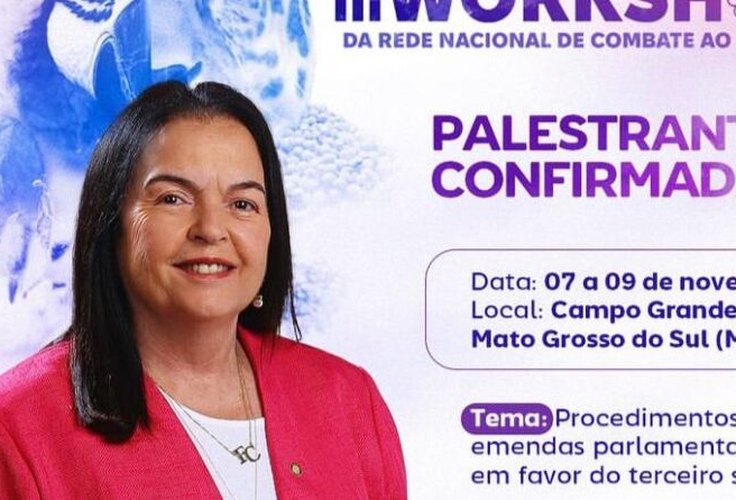 Fátima Canuto vai a Campo Grande/MS palestrar sobre: Emendas Parlamentares em Favor do Terceiro Setor