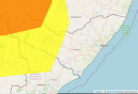 Inmet emite dois alertas de baixa umidade para 32 municípios de Alagoas; confira a lista