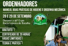 Oficina de formação para ordenhadores da 40ª Expo Bacia Leiteira está com inscrições abertas