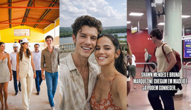 Visita de Shawn Mendes e Bruna Marquezine em Alagoas 'quebra a internet' e vira alvo de memes com IA