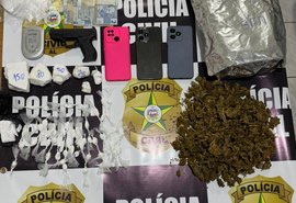 Irmãos são presos com drogas em casa no interior de Alagoas