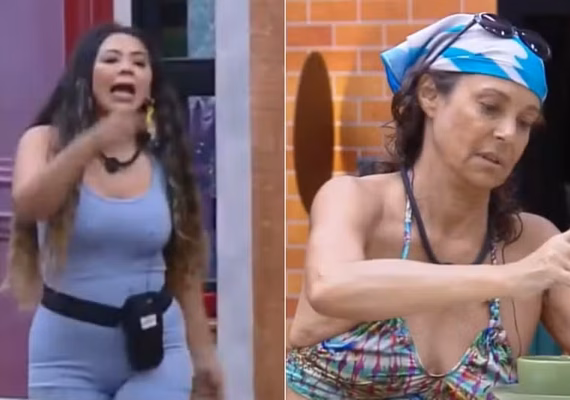 Darlin Ferrattry e Giovanna Gold trocam ofensas em A Fazenda 18