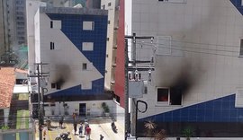 Incêndio atinge hotel na Jatiúca e mobiliza bombeiros