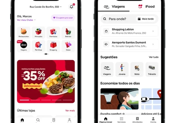 Uber e iFood anunciam parceria no Brasil; saiba como vai funcionar