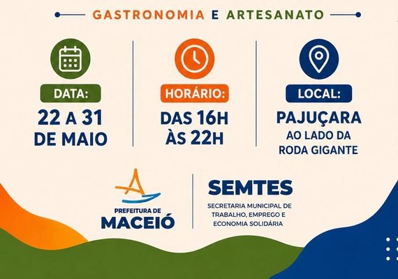 Artesanato: 9ª Feira Itinerante da Economia Solidária acontece na Pajuçara