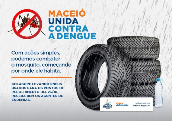 A partir da próxima segunda (18) mutirão irá intensificar a coleta de pneus em combate à dengue