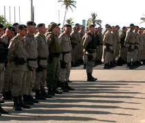 Efetivo da PM embarcam para reforçar a segurança durante a votação