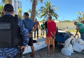 Suspeitos são presos pela Guarda Municipal por receptação de cabos no Jaraguá