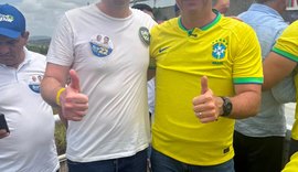 Davi Davino Filho participa de ato com Flavio Bolsonaro em Arapiraca