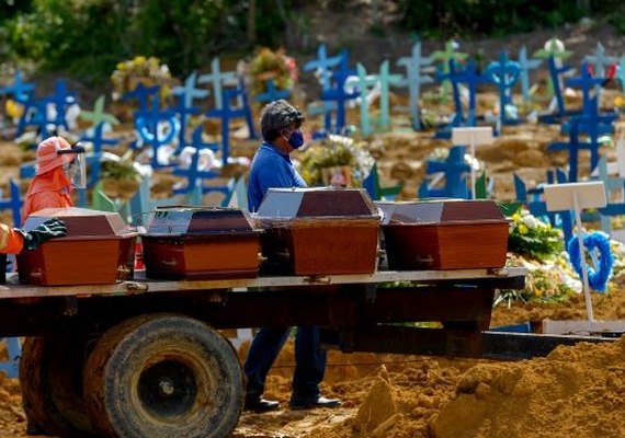 Brasil chega a 1.322 Óbidos em 24h por covid-19 e bate recorde no mês