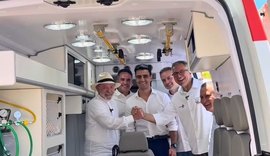 Ao lado de JHC, Paulo Dantas e Renan Filho, Lula chega a Maceió e entrega equipamentos para a saúde