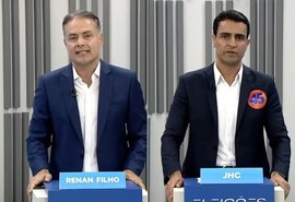 Renan Filho marca 47% contra 44% de JHC no primeiro turno, segundo Real Time