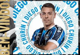 Grêmio oficializa a contratação do centroavante Diego Churín