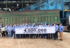 Usina alagoana bate a marca de um milhão de toneladas de cana processadas