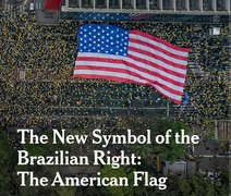 The New York Times analisa uso da bandeira dos EUA em ato bolsonarista no 7 de Setembro: 'tensão política'