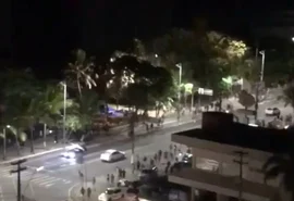 Luau termina com correria e chegada da polícia na Orla de Ponta Verde