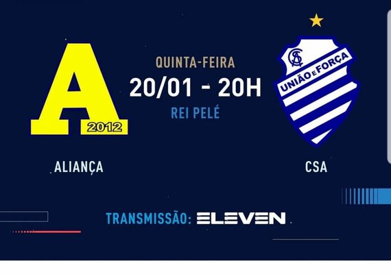 CSA encara o Desportivo Aliança pela partida de estreia do Alagoano 2022