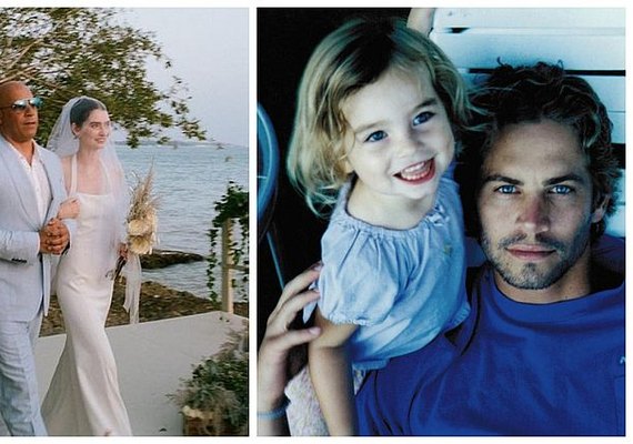 Filha de Paul Walker se casa e é levada por Vin Diesel ao altar