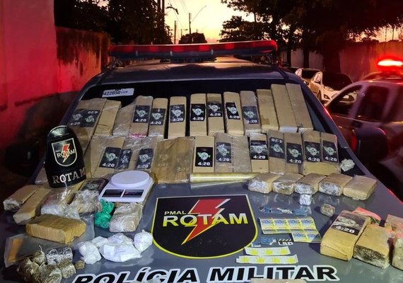 Militares apreendem 37 kg de maconha em apartamento na parte alta de Maceió