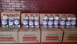Pindorama distribui álcool 70 aos associados