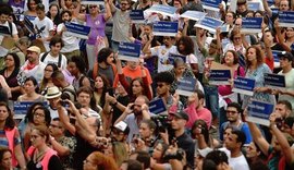 Protesto distribui mil placas com nome de Marielle Franco