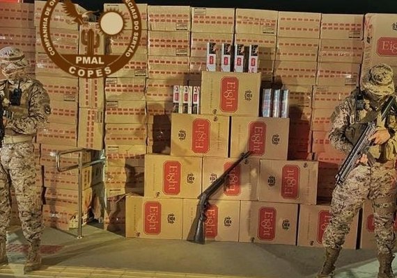 Polícia apreende carga de contrabando avaliada em R$ 300 mil no interior de Alagoas