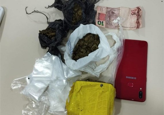 PM apreende maconha e cocaína em operações contra o tráfico em AL