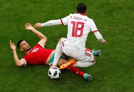 Em jogo violento, Irã vence o Marrocos com gol aos 49´ do 2º tempo
