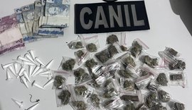 Homem descarta sacola com drogas durante perseguição policial e acaba preso