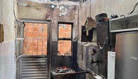 Mulher fica com 70% do corpo queimado em incêndio em Maceió
