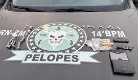 Traficante apreendido e motocicleta roubada recuperada em ações da PM em Alagoas